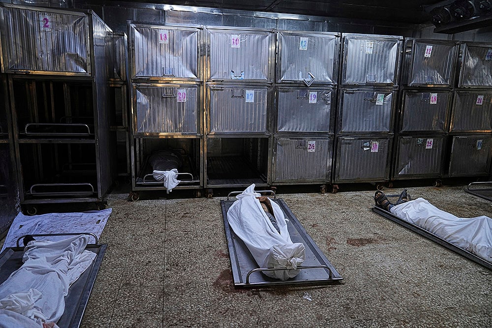 Gaza Aid seekers killed by IDF_morgue of Shifa Hospital