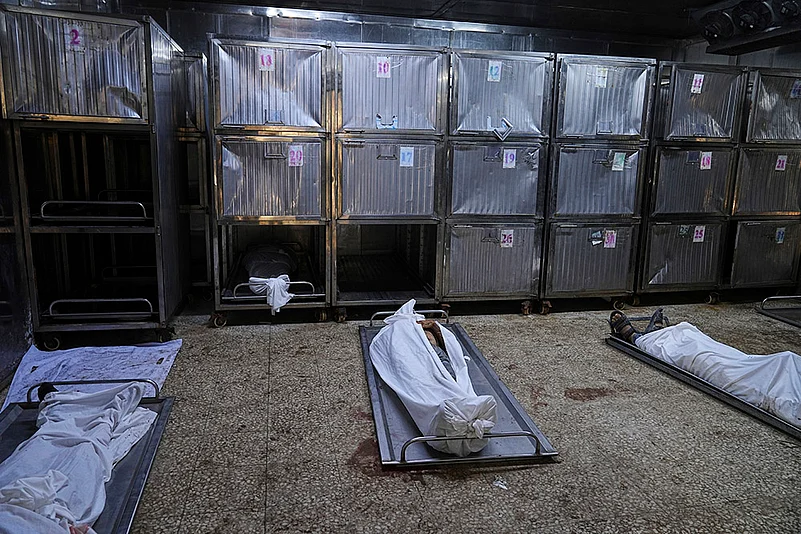 Gaza Aid seekers killed by IDF_morgue of Shifa Hospital