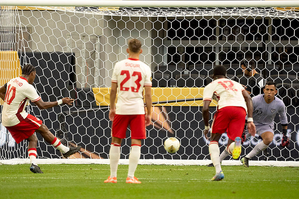 CONCACAF Gold Cup 2025 Quarter-final match Canada vs Guatemala in Minneapolis_Jonathan David