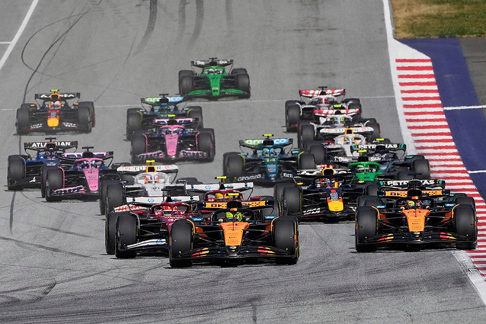Formula 1 2025 Austrian Grand Prix auto race in Spielberg_McLaren driver Lando Norris