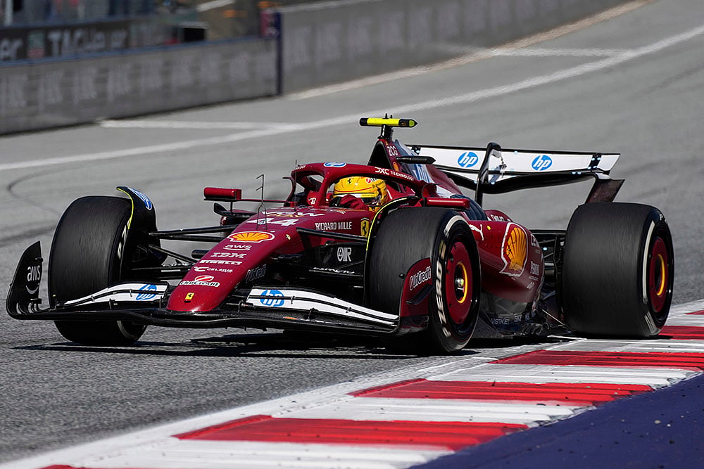 Formula 1 2025 Austrian Grand Prix auto race in Spielberg_Lewis Hamilton of Britain