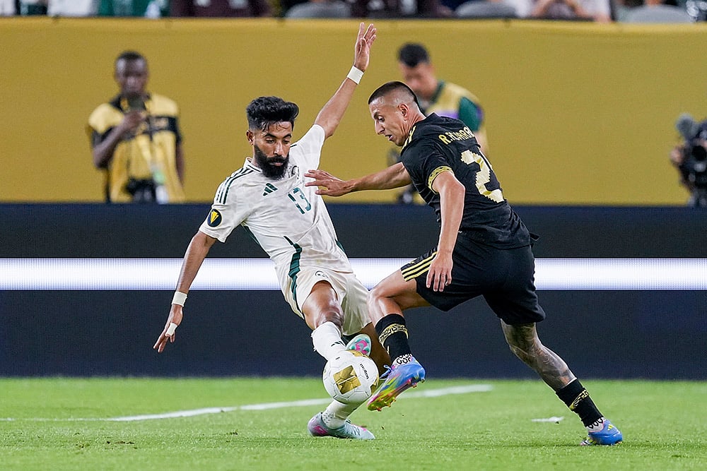 CONCACAF Gold Cup 2025 Quarter-final match Mexico vs Saudi Arabia in Arizona_Nawaf Bu Washl