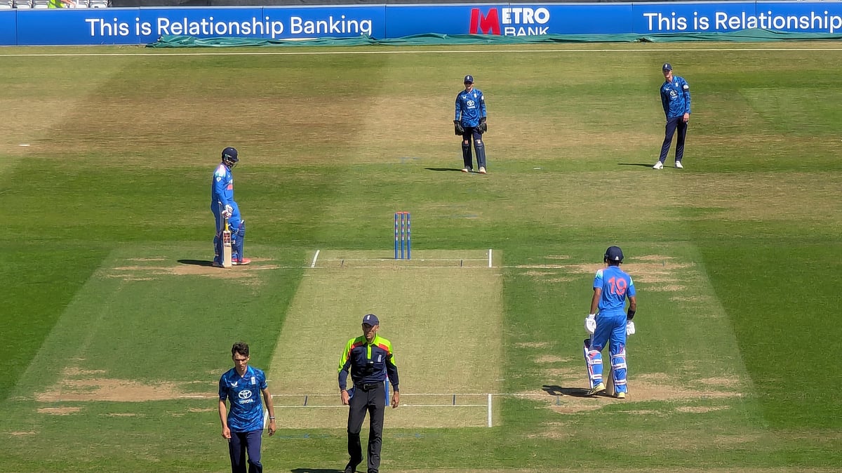 Photo: X | Danny Peacock : India U19 vs England U19, 2nd Youth ODI.