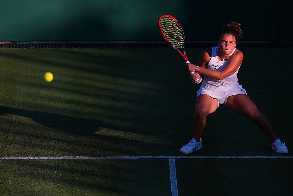 Wimbledon Championships Pics: Anastasija Sevastova vs Jasmine Paolini