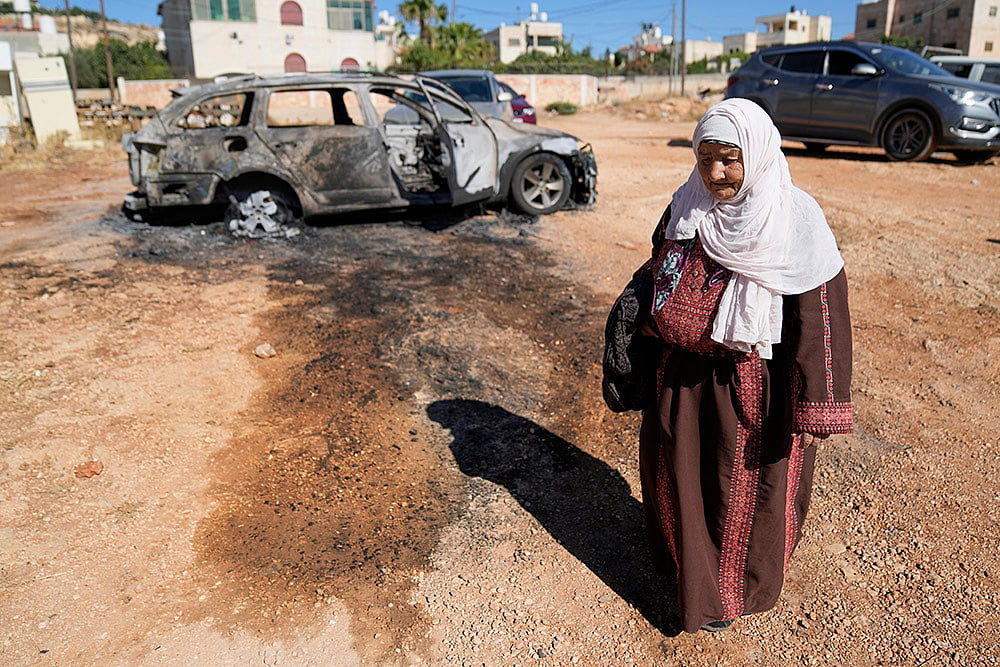 Israel-Palestine Conflict: Israeli settlers attack in West Bank_West Bank village of Kafr Malik