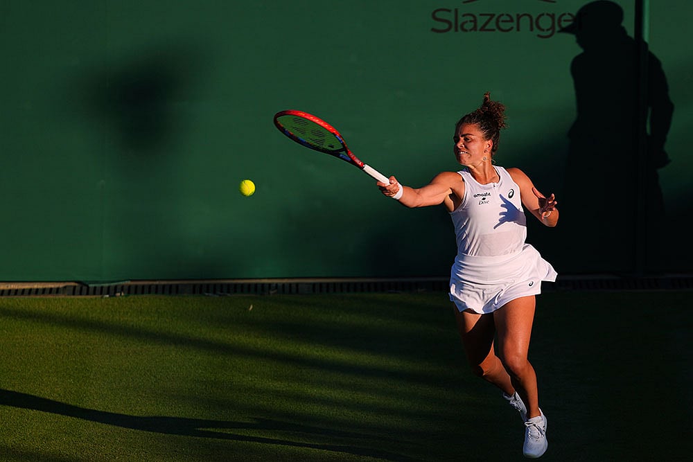 Wimbledon Tennis Championships Pics: Jasmine Paolini vs Anastasija Sevastova