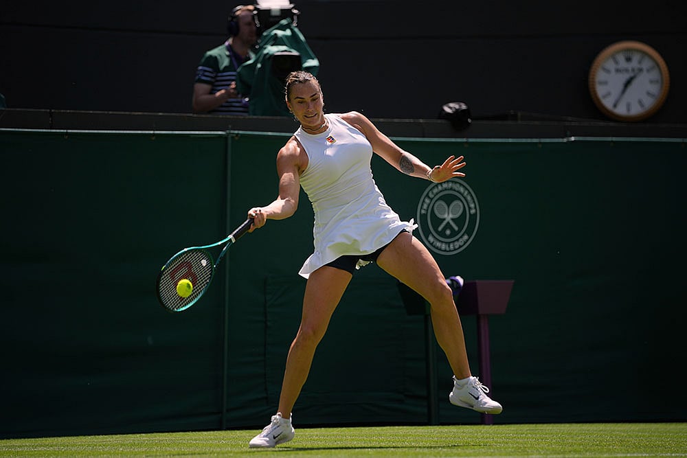 Britain Wimbledon Tennis: Aryna Sabalenka vs Carson Branstine