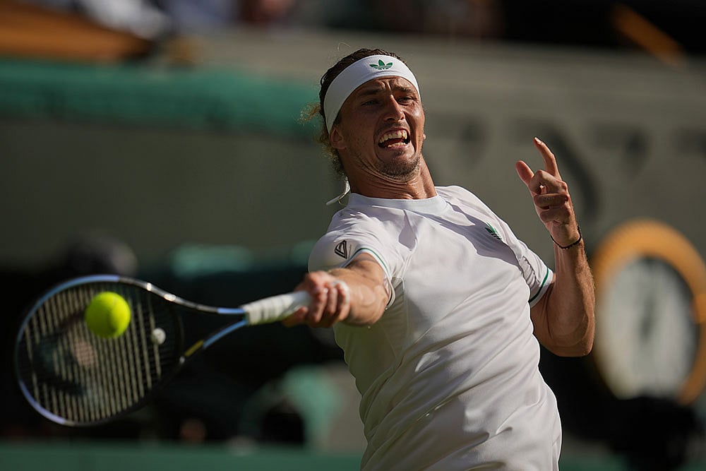 Britain Wimbledon Tennis: Alexander Zverev Vs Arthur Rinderknech