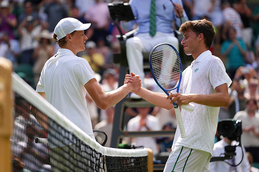 Wimbledon tennis 2025 1st Round match Jannik Sinner vs Luca Nardi in London_2