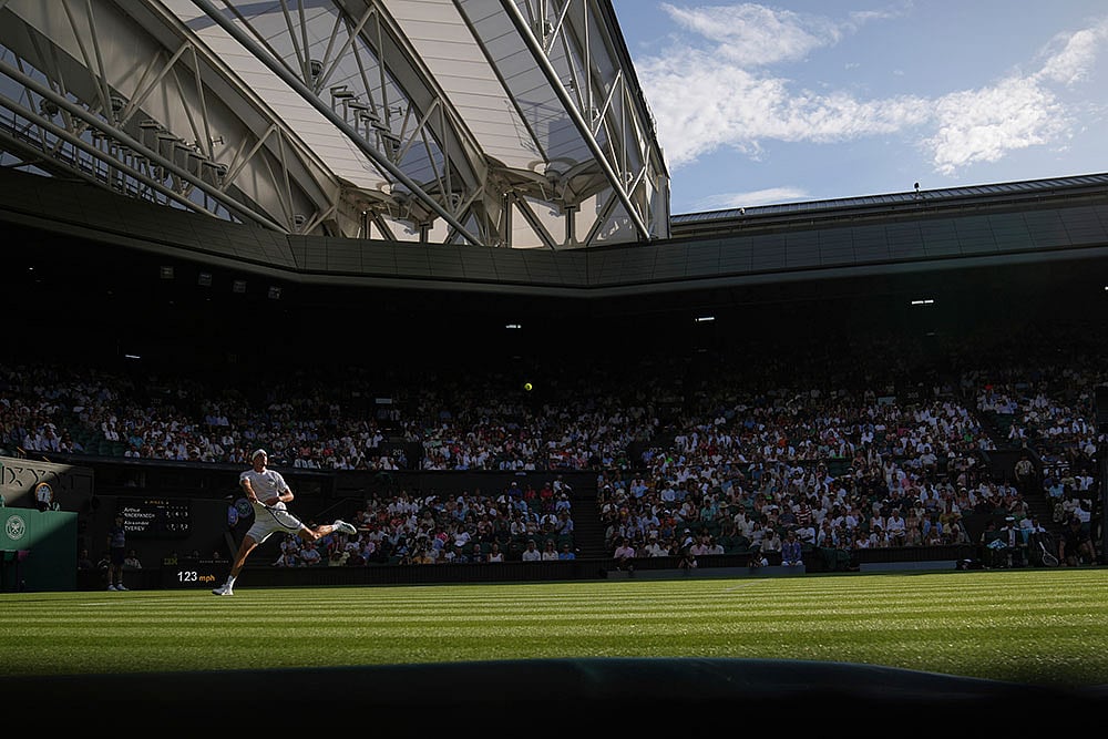 Britain Wimbledon Tennis: Arthur Rinderknech vs Alexander Zverev