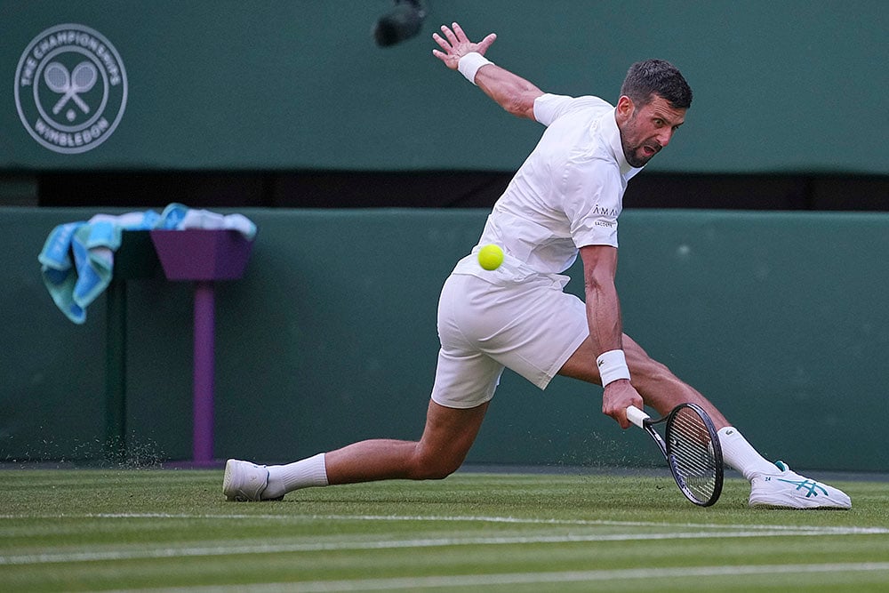 Wimbledon tennis 2025 1st Round Novak Djokovic vs Alexandre Muller in London_9