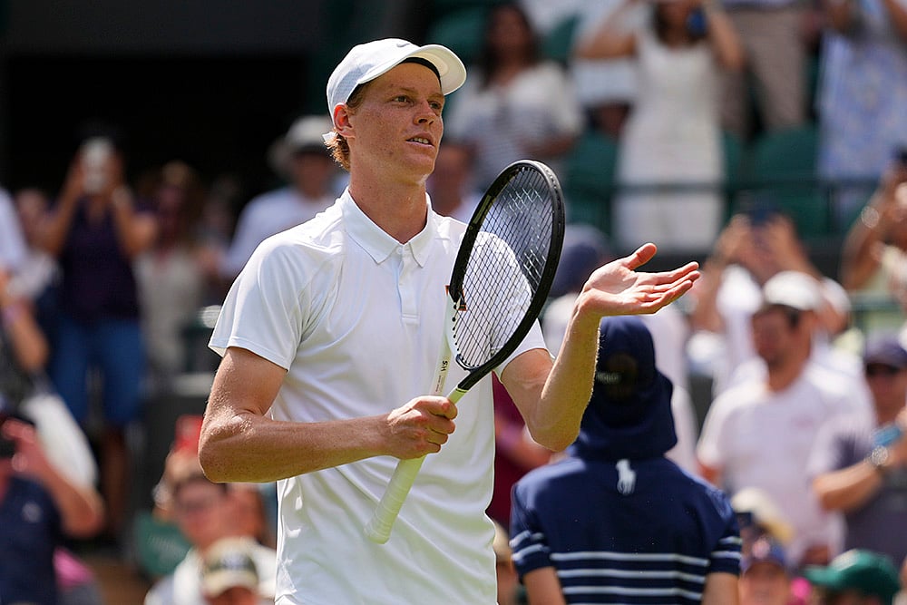 | Photo: AP/Kirsty Wigglesworth : Wimbledon 2025: Jannik Sinner vs Luca Nardi 