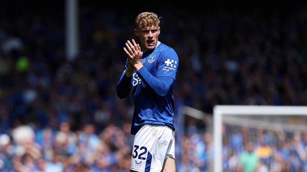 Jarrad Branthwaite in action for Everton. - File