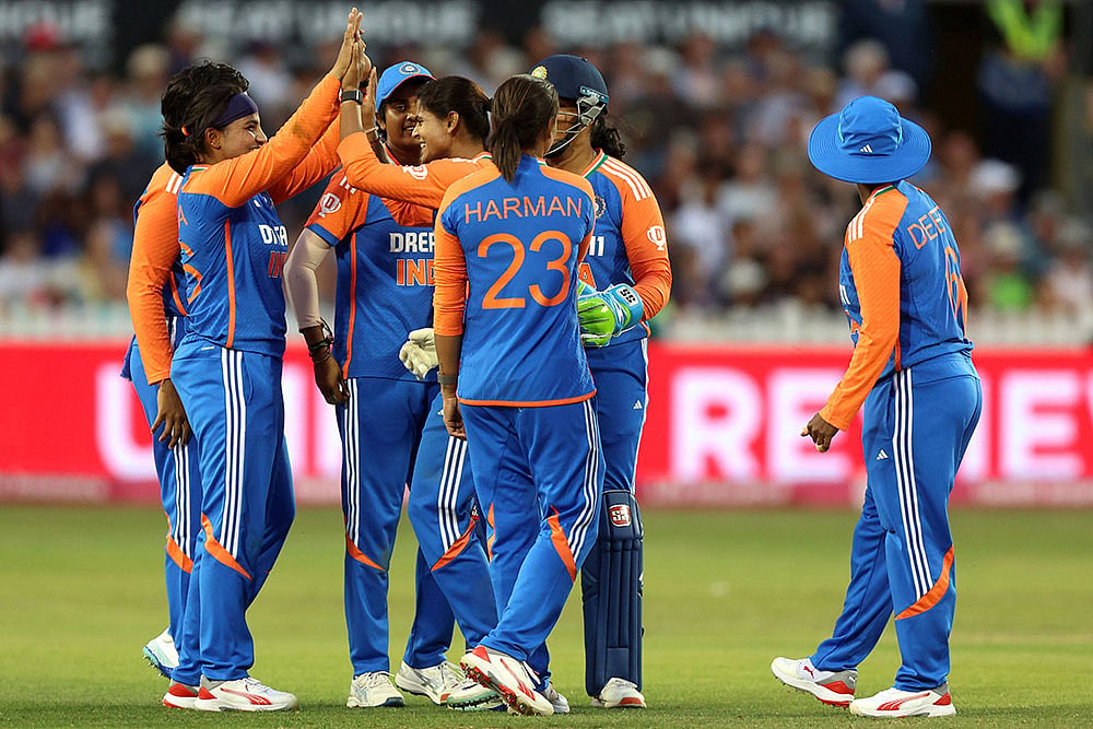 | Photo: Nigel French/PA via AP : India Women vs England Women 2nd T20I