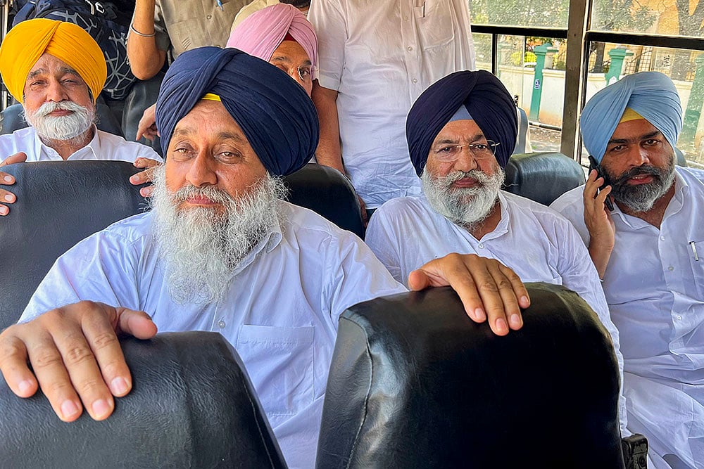 | Photo: PTI : SAD chief Sukhbir Badal