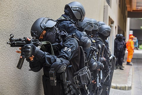 Anti-terror mock drill in Patna
