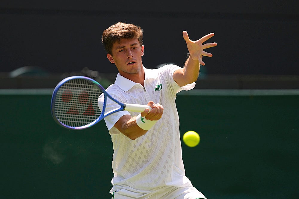 Wimbledon tennis 2025 1st Round match Jannik Sinner vs Luca Nardi in London_4