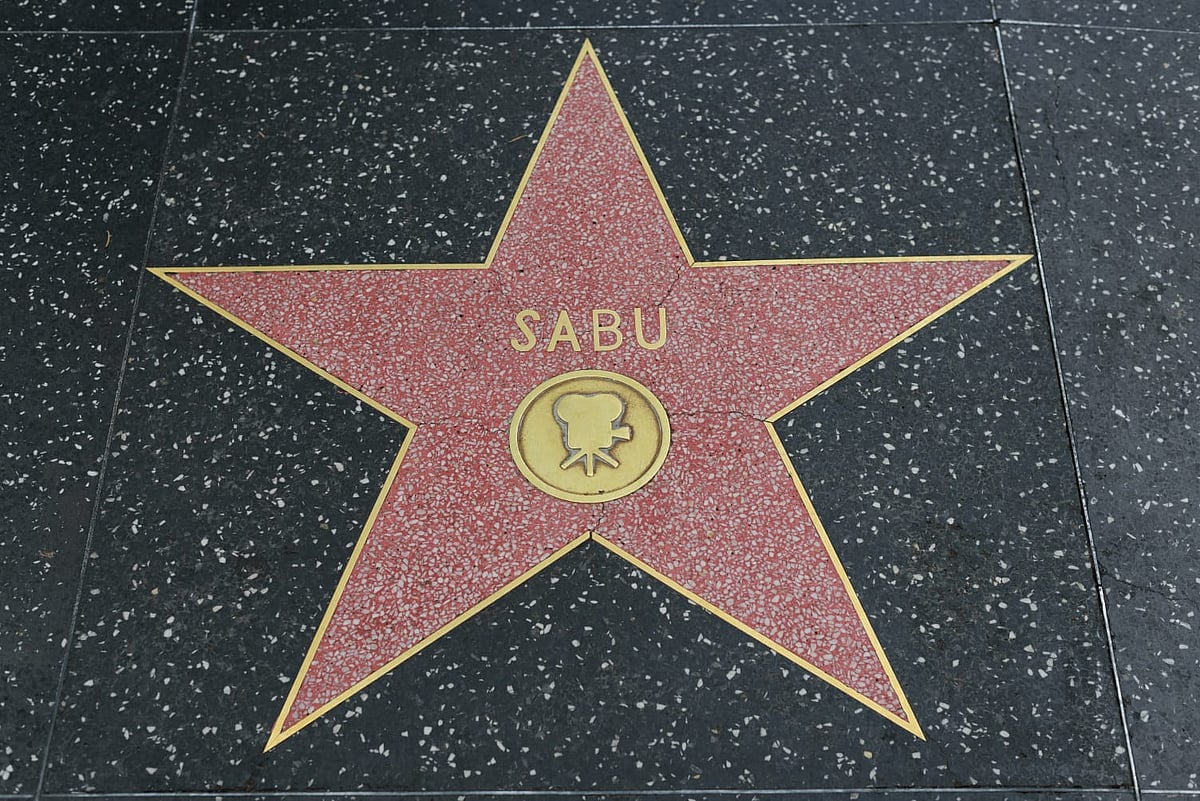 Sabu Dastagirs star on Hollywood Walk of Fame