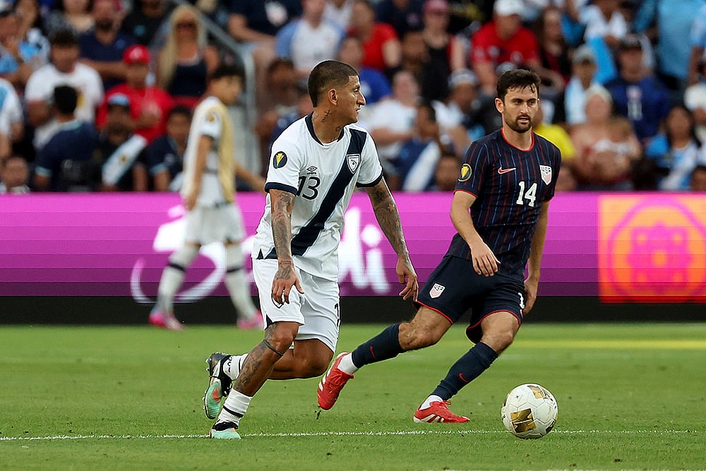 CONCACAF Gold Cup 2025 semifinal Soccer match Guatemala vs US  in St Louis: Stheven Robles