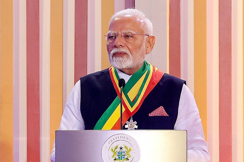 | Photo: PMO via PTI  : PM Modi in Ghana