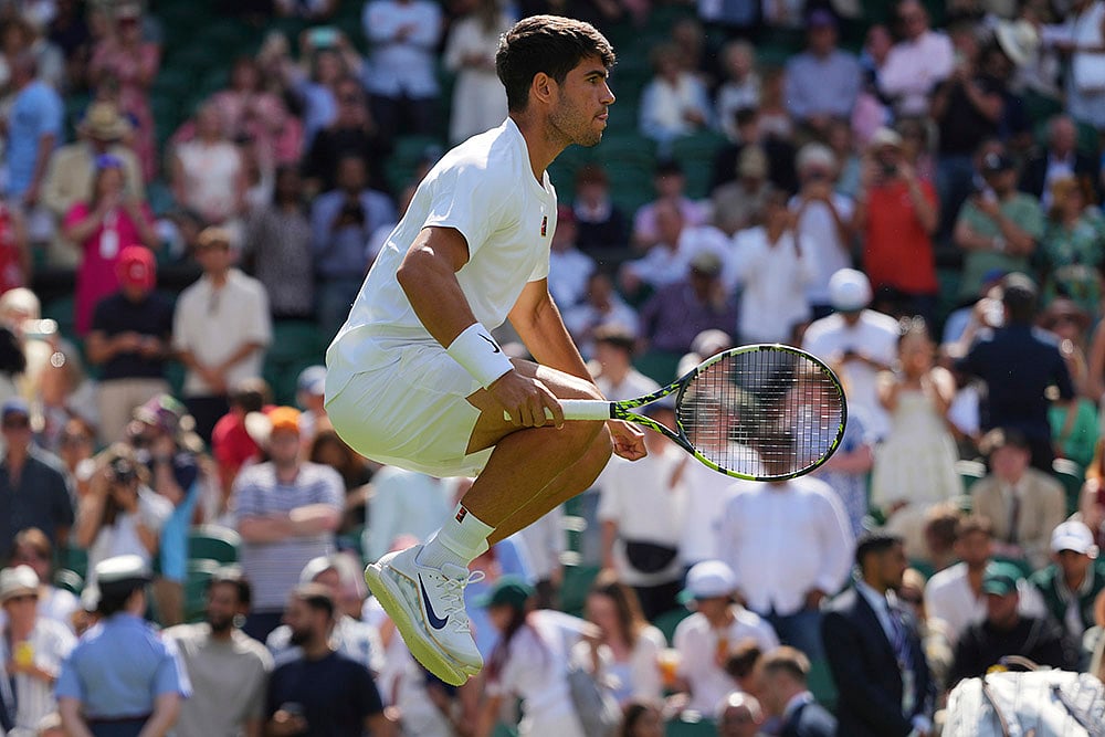Wimbledon Tennis 2025 2nd round game Carlos Alcaraz vs Oliver Tarvet: 10