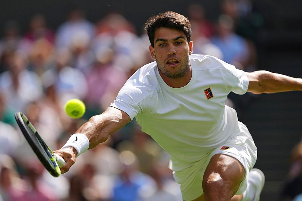 Wimbledon Tennis 2025 2nd round game Carlos Alcaraz vs Oliver Tarvet: 9
