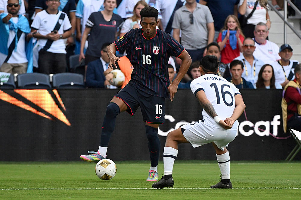 CONCACAF Gold Cup 2025 semifinal Soccer match Guatemala vs US  in St Louis: Alexander Freeman