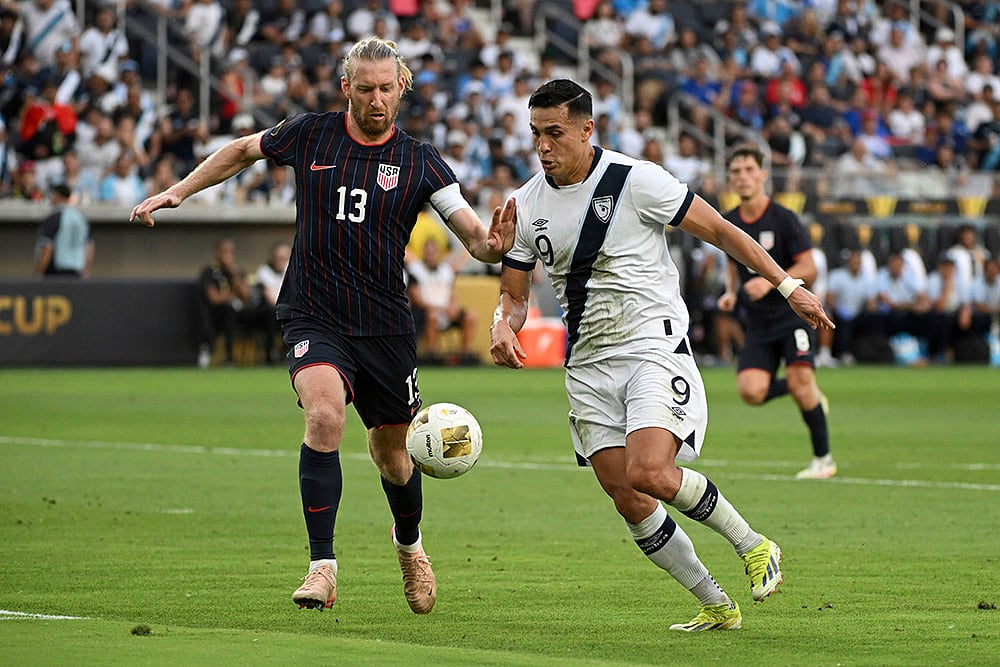 CONCACAF Gold Cup 2025 semifinal Soccer match Guatemala vs US  in St Louis: Timo Ream 