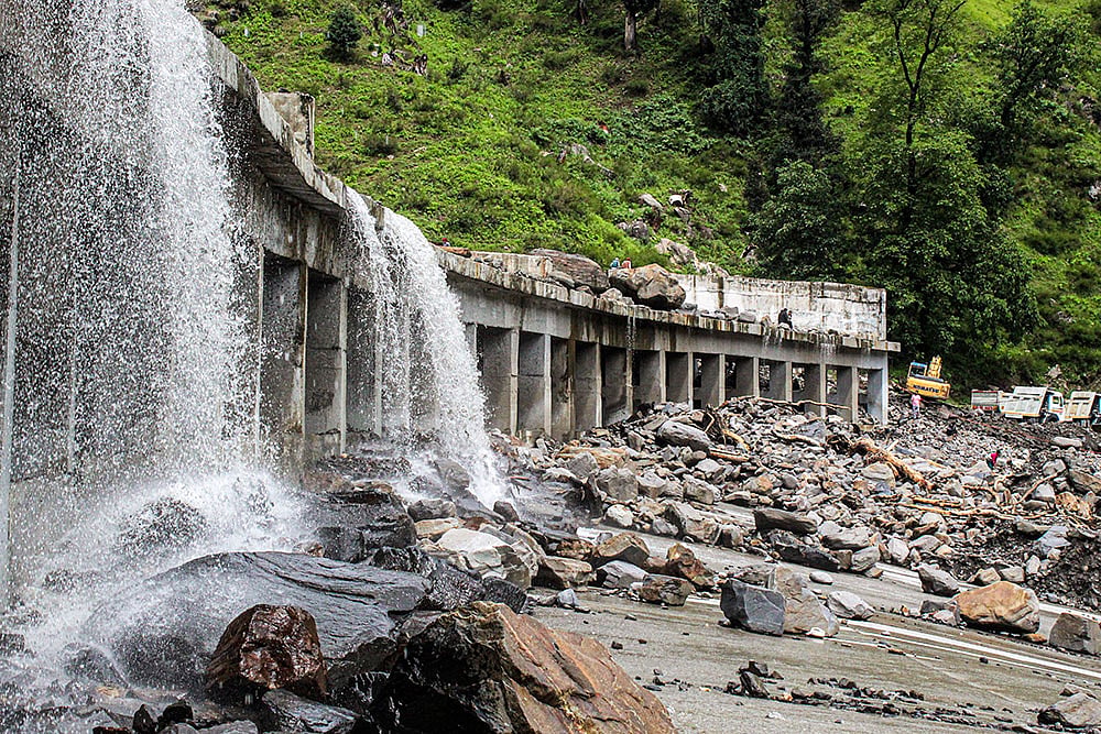 | Photo: PTI : Himachal: Landslide in Solang Valley