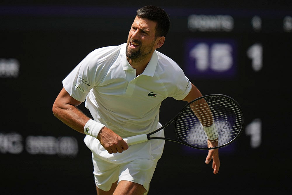 Wimbledon Tennis Championship 2025 mens singles 2nd round Novak Djokovic vs Daniel Evans photos_7