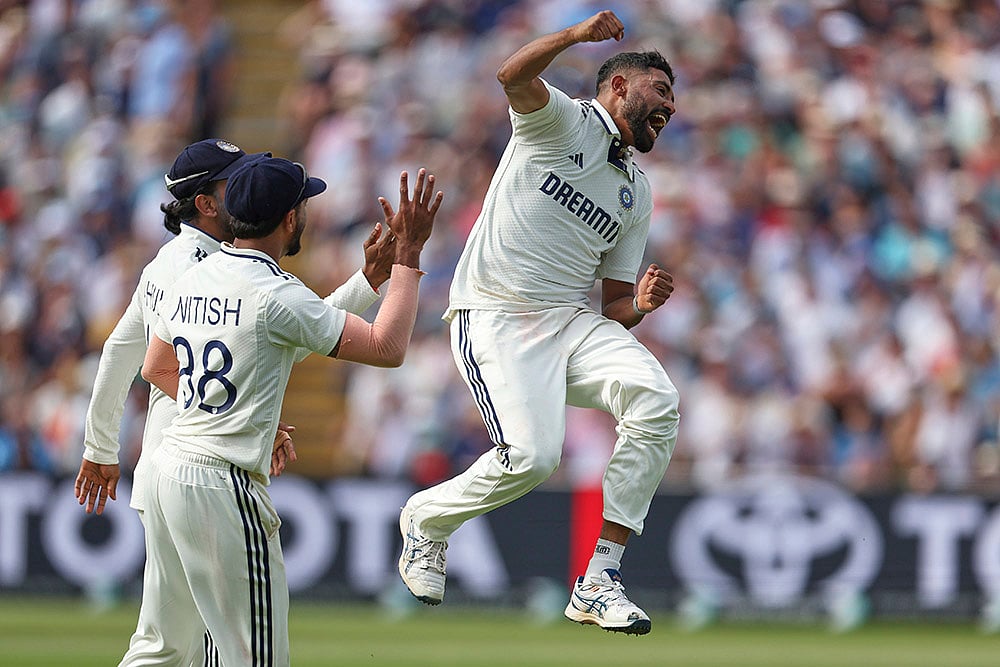 Indias tour of England IND vs ENG 2nd Test Match Day 3 from Edgbaston Test: Mohammed Siraj