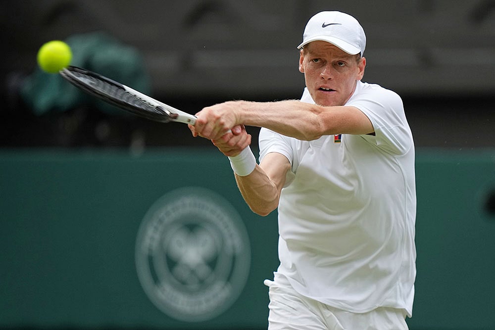 Britain Wimbledon Tennis: Aleksandar Vukic vs Jannik Sinner