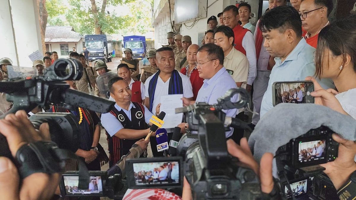 X : Protest against Nagaland's reservation policy