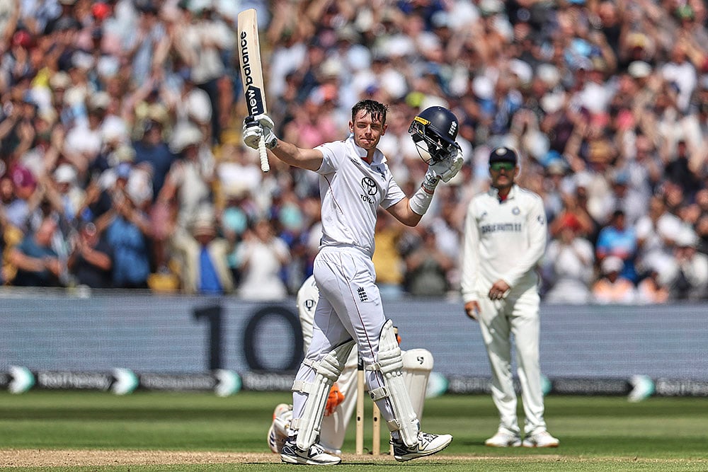 Indias tour of England IND vs ENG 2nd Test Match Day 3 from Edgbaston Test: Jamie Smith