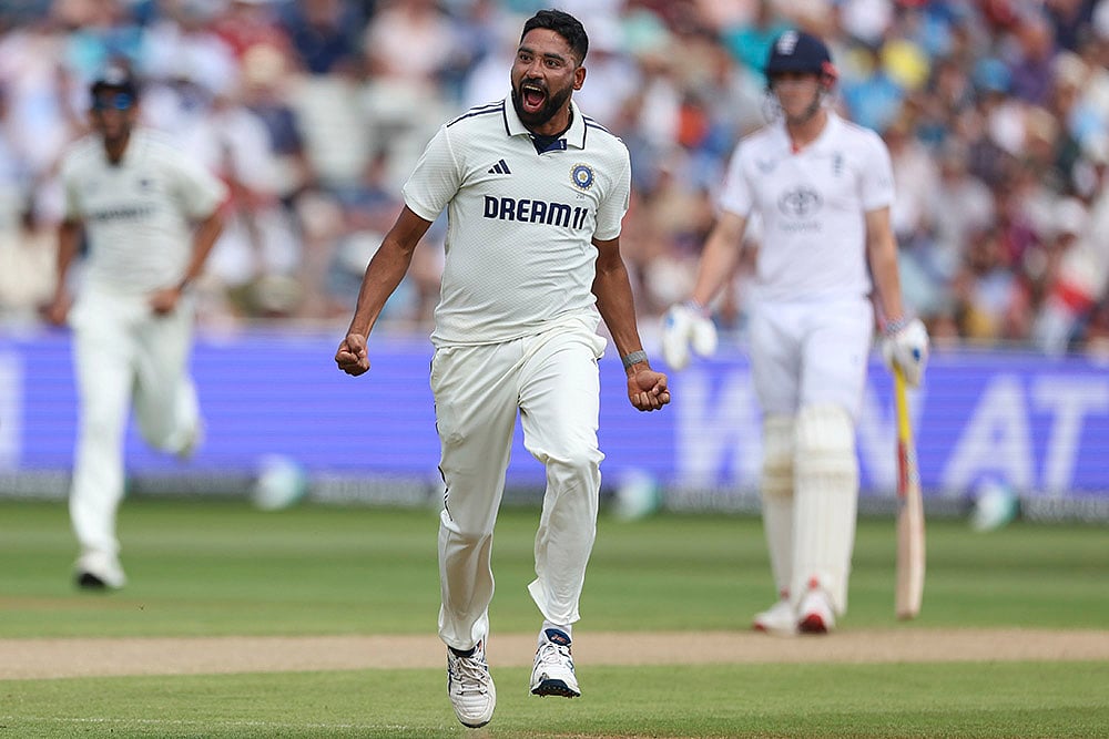 Indias tour of England IND vs ENG 2nd Test Match Day 3 from Edgbaston Test: Mohammed Siraj