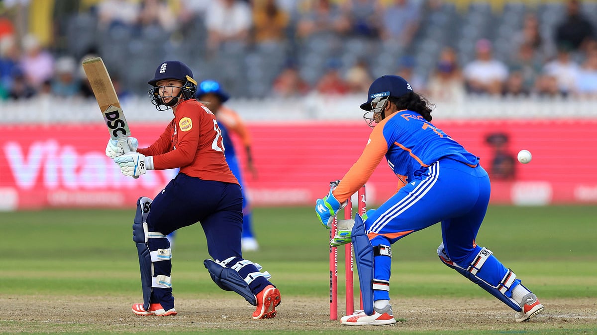 Englands Danni Wyatt-Hodge bats during the second Womens T20I. AP
