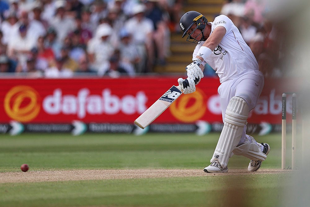 Indias tour of England IND vs ENG 2nd Test Match Day 3 from Edgbaston Test: Jamie Smith 