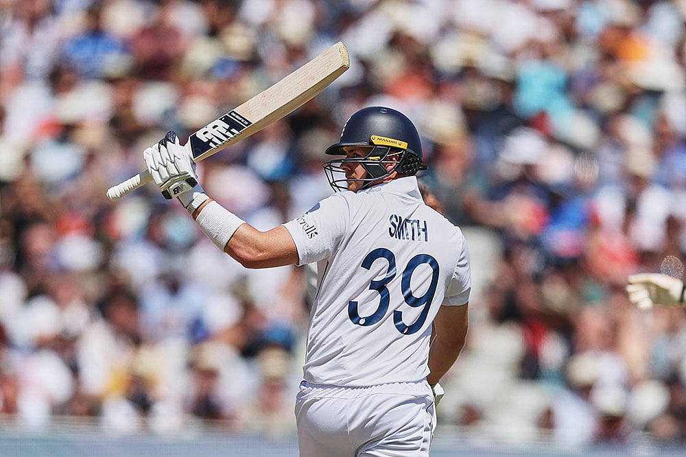 Indias tour of England IND vs ENG 2nd Test Match Day 3 from Edgbaston Test: Jamie Smith
