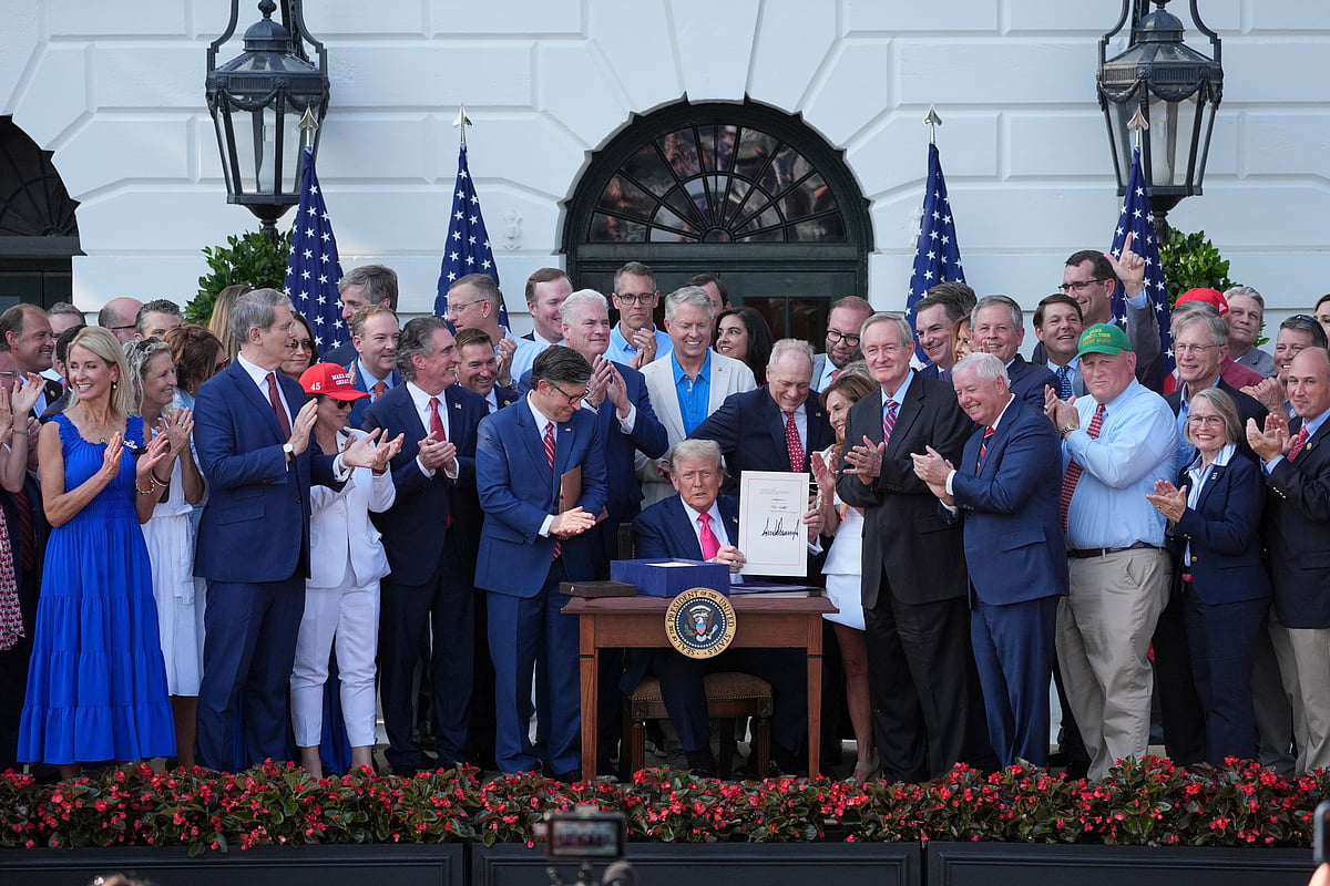 AP : US President Donald Trump signed the 'Big Beautiful Bill' 
