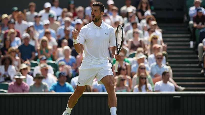 Wimbledon 2025 Novak Djokovic vs Daniel Evans AP