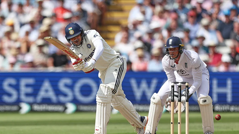 Indias captain Shubman Gill bats on day two of the second cricket. AP