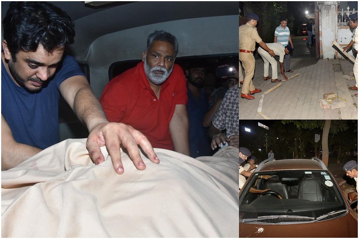 PTI : Visuals from Gopal Khemka's house in Patna