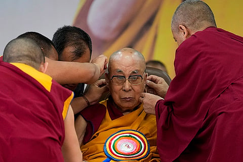 Dalai Lama during 90th birthday celebration 