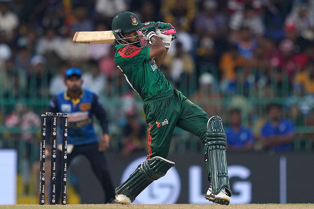 Sri Lanka Vs Bangladesh 2nd ODI cricket match in Colombo_Tanzim Hasan Sakib