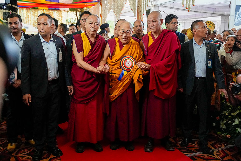 Tibetan spiritual leader the Dalai Lama: Dalai Lama during 90th birthday celebration 