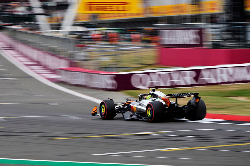 British Formula One Grand Prix Qualifying Race in Silverstone_Lando Norris