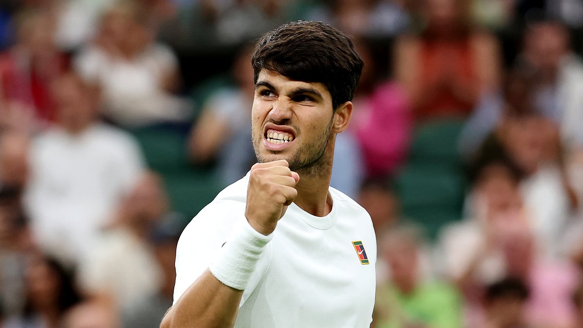 Carlos Alcaraz at Wimbledon.