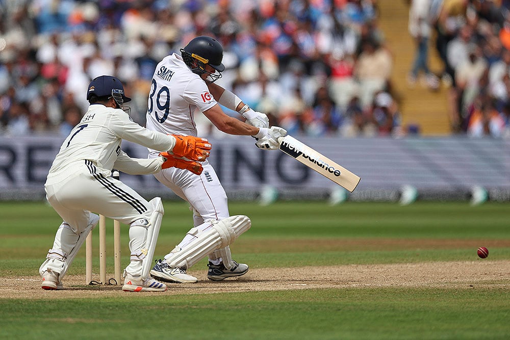 Indias Tour of England, IND vs ENG 2nd test Day 5 in Birmingham_Jamie Smith