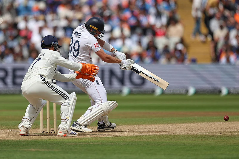 Indias Tour of England, IND vs ENG 2nd test Day 5 in Birmingham_Jamie Smith