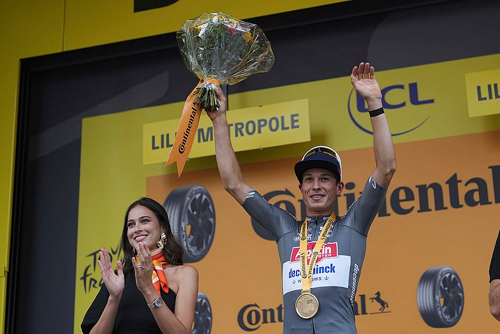 Tour de France cycling race 2025 First stage in Lille photos_Jasper Philipsen
